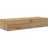  Zidna polica s ladicama umjetnički hrast 100x36x19 cm | shoptok.hr