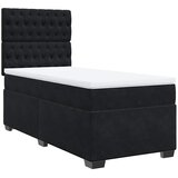  Box spring krevet s madracem crni 80 x 200 cm baršunasti | shoptok.hr