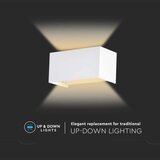  LED spoljašnja zidna svetiljka LED/24W/230V 3000K IP65 bela | Eponuda.com