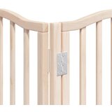  Vrata za pse s vratašcima 15 panela sklopiva 750 cm drvo topole | shoptok.hr