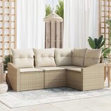  Set sofe 4 kom. Bež poliratan 178,5 x 123,5 x 85 cm | shoptok.hr