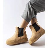 Gemre Dark beige platform ankle boots Benilde | shoptok.hr