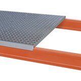 SCHULTE Rešetkasta polica, polaganje na vrh, za dolžino nosilca 1825 mm, 2-delna, za globino regala 1100 mm | Shoptok.si