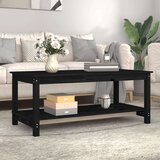  Klubska mizica črna 110x55x45 trdna borovina, (20711344) | Shoptok.si
