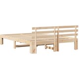  Krevetna konstrukcija Prirodna 160 x 200 cm Čvrsto borovo drvo | shoptok.hr