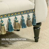  Tapecirana klupa sjedalo vintage dizajn do 150 kg 117x40x58 cm bež | shoptok.hr
