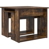  Set stolića za kavu 2 pcs Dimljeni hrast Konstruirano drvo | shoptok.hr