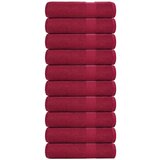 vidaXL Kopalne brisače 10 kos bordo 100x150 cm 360 g/m² 100% bombaž | Shoptok.si