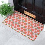Artsy Doormats Predpražnik iz PVC-ja 40x70 cm Pink Strawberry – | Shoptok.si