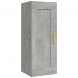vidaXL Stenska omarica betonsko siva 35x34x90 cm konstruiran les, (21027634) | Shoptok.si