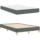  Postelja z vzmetnico Temno siva in rjava 120 x 190 cm | Shoptok.si