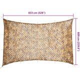  Kamuflažna mreža s torbom za pohranu 833 x 609 cm Pješčana | shoptok.hr