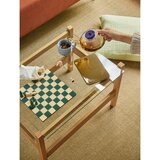 Hübsch Stolić za kavu sa staklenom pločom stola u prirodnoj boji 52x66 cm Ledge – | shoptok.hr
