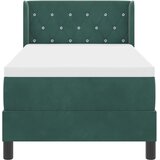  s opruga kutije Tamnozelena 200 x 80 cm Baršun | shoptok.hr