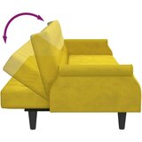 vidaXL Sofa na razvlačenje s 2 sjedala s jastucima i stolicom za noge | shoptok.hr