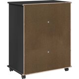  Mobilni ormar Crna 63,5 x 39 x 79 cm Čvrsto borovo drvo | Eponuda.com