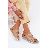 Inblu Women's Slippers With Buckle And Velcro Beige | shoptok.hr