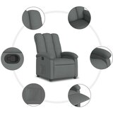  Naslonjač od tkanine tamnosivi | shoptok.hr