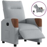 Maison Chic Električni naslanjač - Relax naslanjač svetlo sivo blago, (22062236) | Shoptok.si