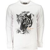 Cavalli Class MEN&#39;S WHITE ZIPLESS SWEATSHIRT Cene