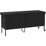 vidaXL Vrtna kutija za pohranu s kotačima crna 160x55x75 cm poliratana | shoptok.hr