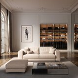 Rodier Bež tabure iz tkanine bouclé Rene – | Shoptok.si