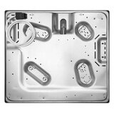 Hansa kuhalna plošča BHMI611302, kombinirana, 3 plin + 1 elektrika, inox, lito železo | Shoptok.si