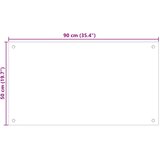 Kuhinjska zaštita od prskanja mliječna 90 x 50 cm kaljeno staklo | shoptok.hr