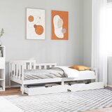  Dnevni krevet s ladicama bez madraca 90x200 cm masivno drvo | shoptok.hr