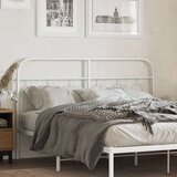 vidaXL Kovinsko vzglavje belo 137 cm | Shoptok.si