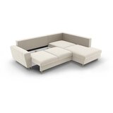 Cosmopolitan Design Bež baršunasti sklopiva/s prostorom za odlaganje kutna garnitura (s desnim kutom/u obliku slova L) Kyoto – | shoptok.hr