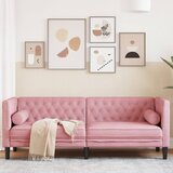  Trosjed Chesterfield s jastučićima ružičasti baršunasti | shoptok.hr
