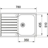 Franke AGX 211-78 G 127.0476.541 + sifon | Shoptok.si