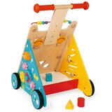 Janod drvena multi-aktivnosna kolica za učenje hodanja i vježbanje motorike cat baby | shoptok.hr