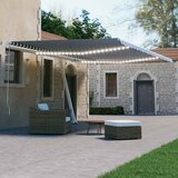  Automatska tenda sa senzorom LED 600 x 300 cm plavo-bijela | shoptok.hr