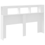  LED uzglavlje bijelo 160 x 18,5 x 103,5 cm konstruirano drvo | Shoptok.si