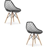 Brandless Stol SAKAI - črn x 2, (22030552) Cene