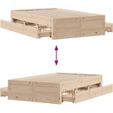  Okvir kreveta bez madraca s ladicama 135 x 190 cm od borovine | shoptok.hr