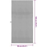  Sportski Ručnici 2 pcs Tamno siva 90 x 180 cm | shoptok.hr
