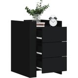  The Living Store Nočna omarica črna 45x50x65 cm inženirski les - Nočna Omarica, (21496403) | Shoptok.si