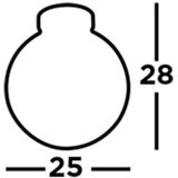 XXXL STROPNA SVETILKA Amsterdam 25/28/25 cm | Shoptok.si
