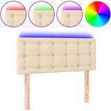Maison Chic led posteljno vzglavje - vzglavna omarica - nočna omarica krem 100x5x78/88 cm blago, (21707011) Cene