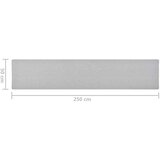 vidaXL Tepih tekač svetlo siv 50x250 cm, (20743398) | Shoptok.si