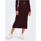 JDY Burgundy Sweater Midi Skirt Liva - Ladies | Shoptok.si