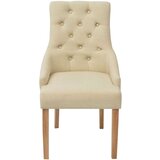  Jedilni stoli 6 kosov krem blago, (20700520) | Shoptok.si