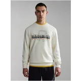 Napapijri Men's Cream Sweatshirt Iceberg - Men's