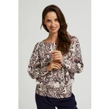 Moodo Women's patterned blouse - beige