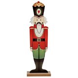  Ukrasna figura Drobilica za Orahe Bijela Crna Crvena Zelena Drvo 10 x 60 x 19 cm (6 kom.) | shoptok.hr