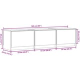 TV omarica z LED Siva Sonoma 165 x 34 x 40 cm Konstruiran les, (5000137202) | Shoptok.si