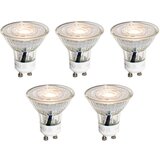 LUEDD Set van 5 GU10 50mm LED lampen helder 4.9W 450 lm 3000K | Shoptok.si
